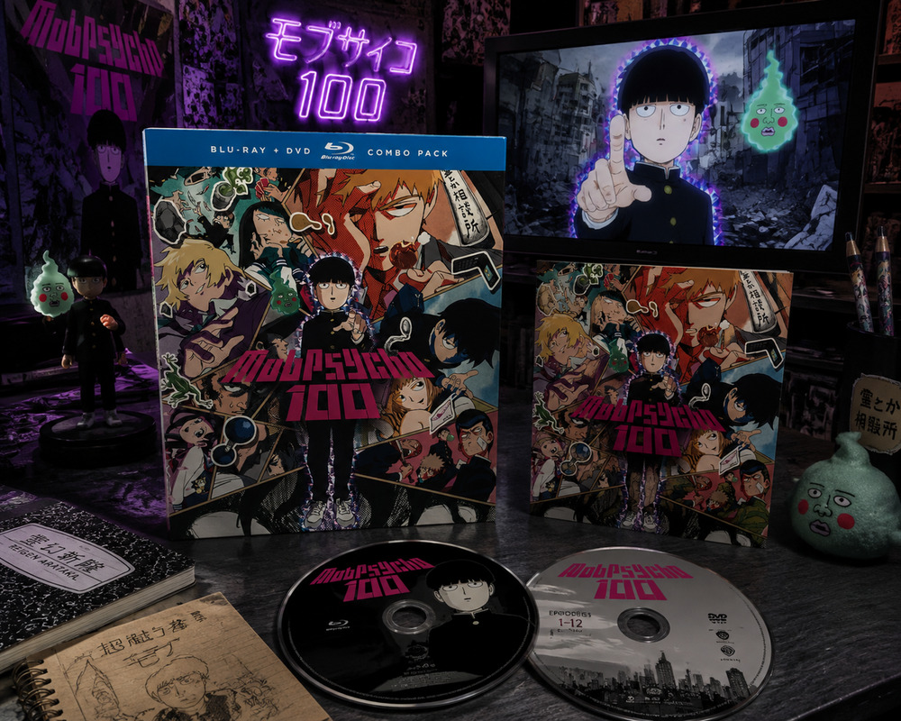 Mob Psycho 100 Complete Series Blu-ray DVD Combo Sealed LE w/Sleeve New Rare